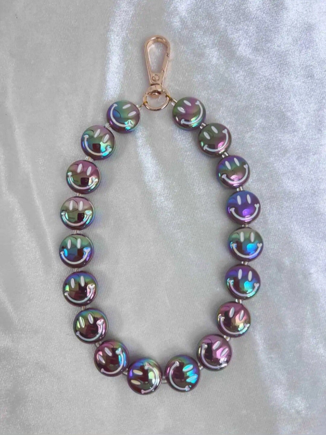 TELEFOONKOORD SMILEY - BRONS