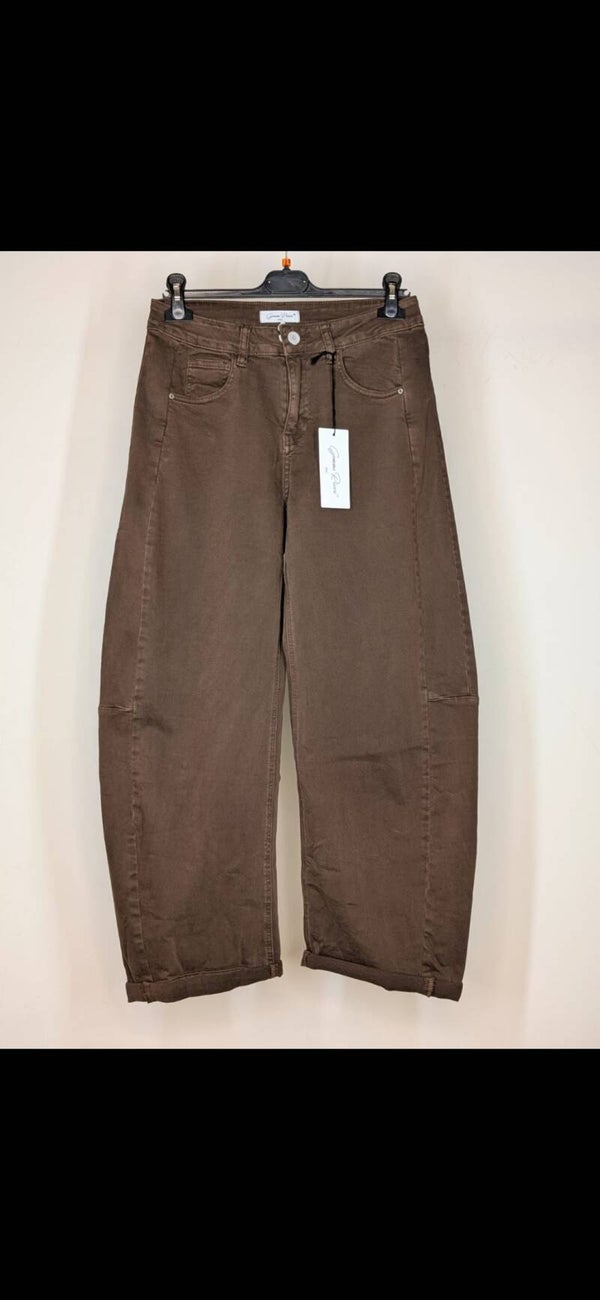 GEMMA RICCERI BARREL JEANS - BRUIN