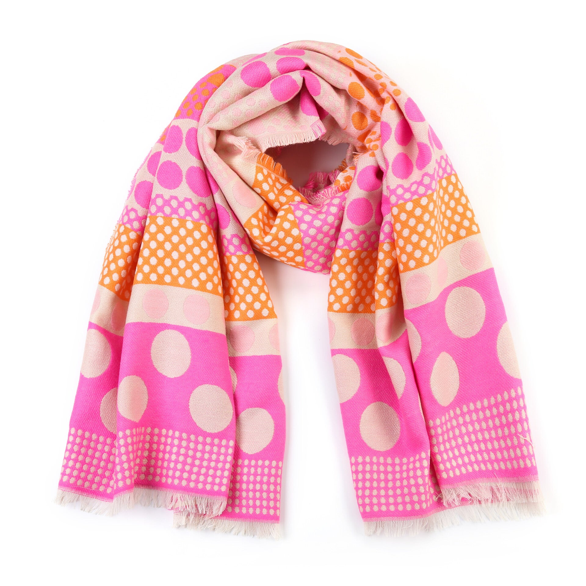 SJAAL SH69825 - ROZE/ORANJE