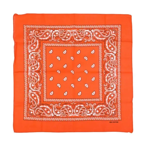BANDANA SJAALTJE - ORANJE/WIT