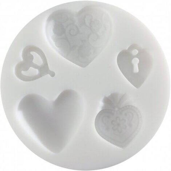 Sillicone mold Hearts 2