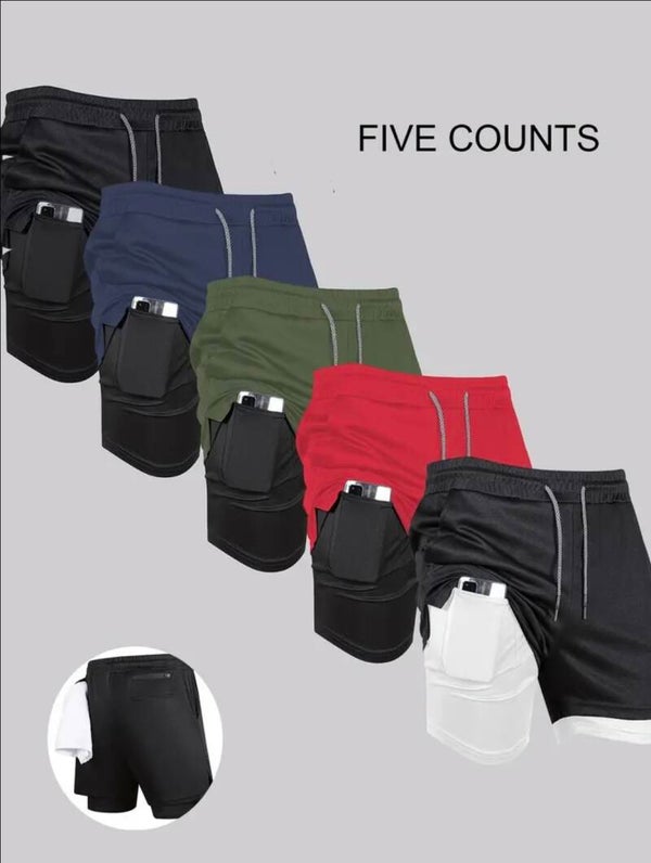 5pcs Set Gym shorts