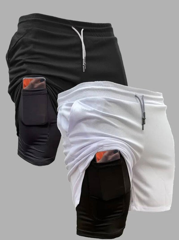 2pcs Gym shorts