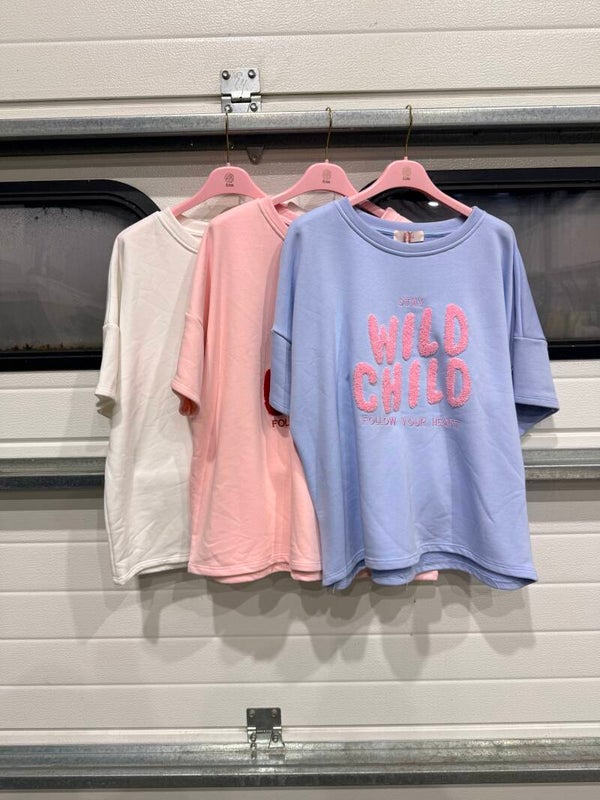Shirt wild child (prijs,voorraad)