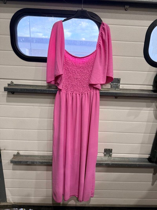 Jurk ribstof off shoulder