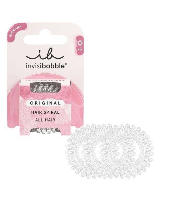 Invisibobble Kids Sprunchie Slim Too Good Transparant, bruin en zwart.