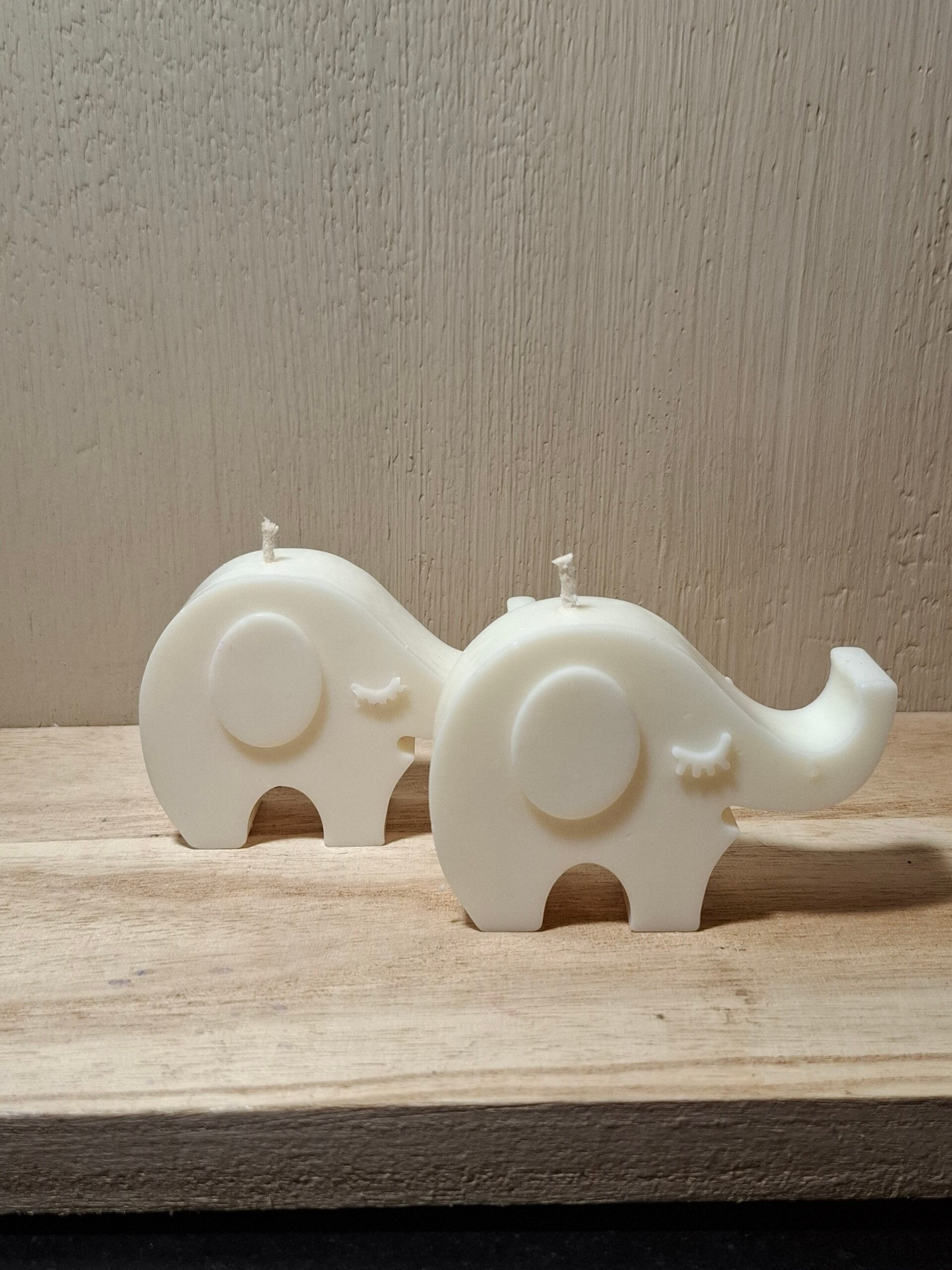Olifant kaars /Geboorte/handgemaakt