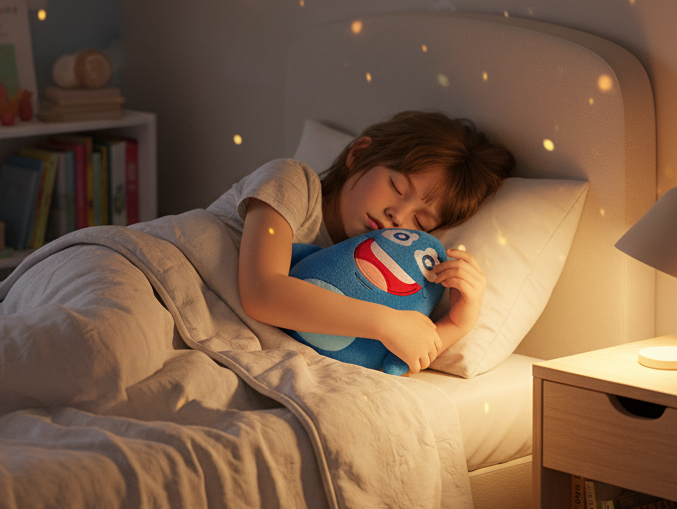 Kinder spielen entspannt mit dem Cubanty Kuscheltier und entdecken Fantasie, Ruhe und kreative Auszeiten im Alltag