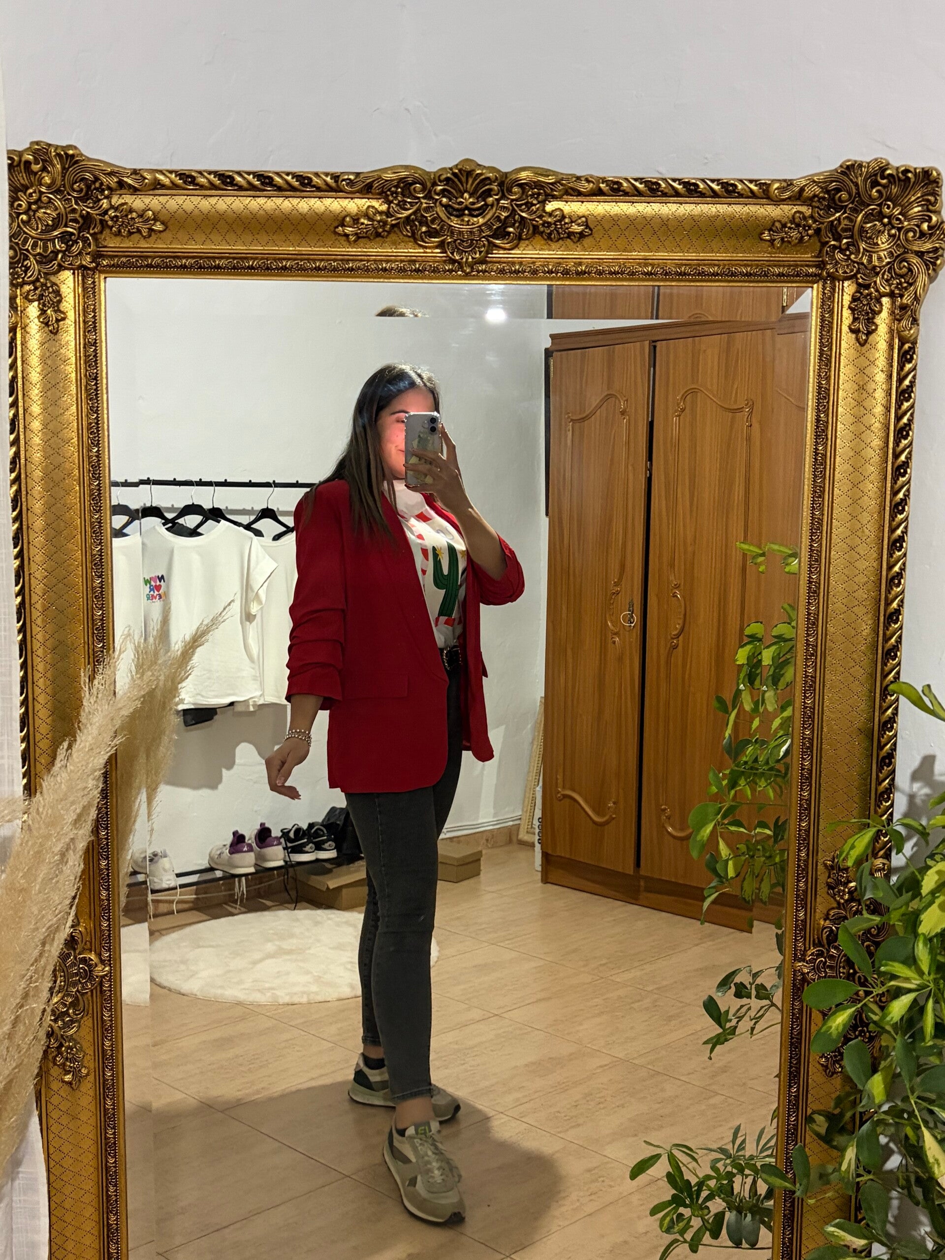 Blazer manga fruncida