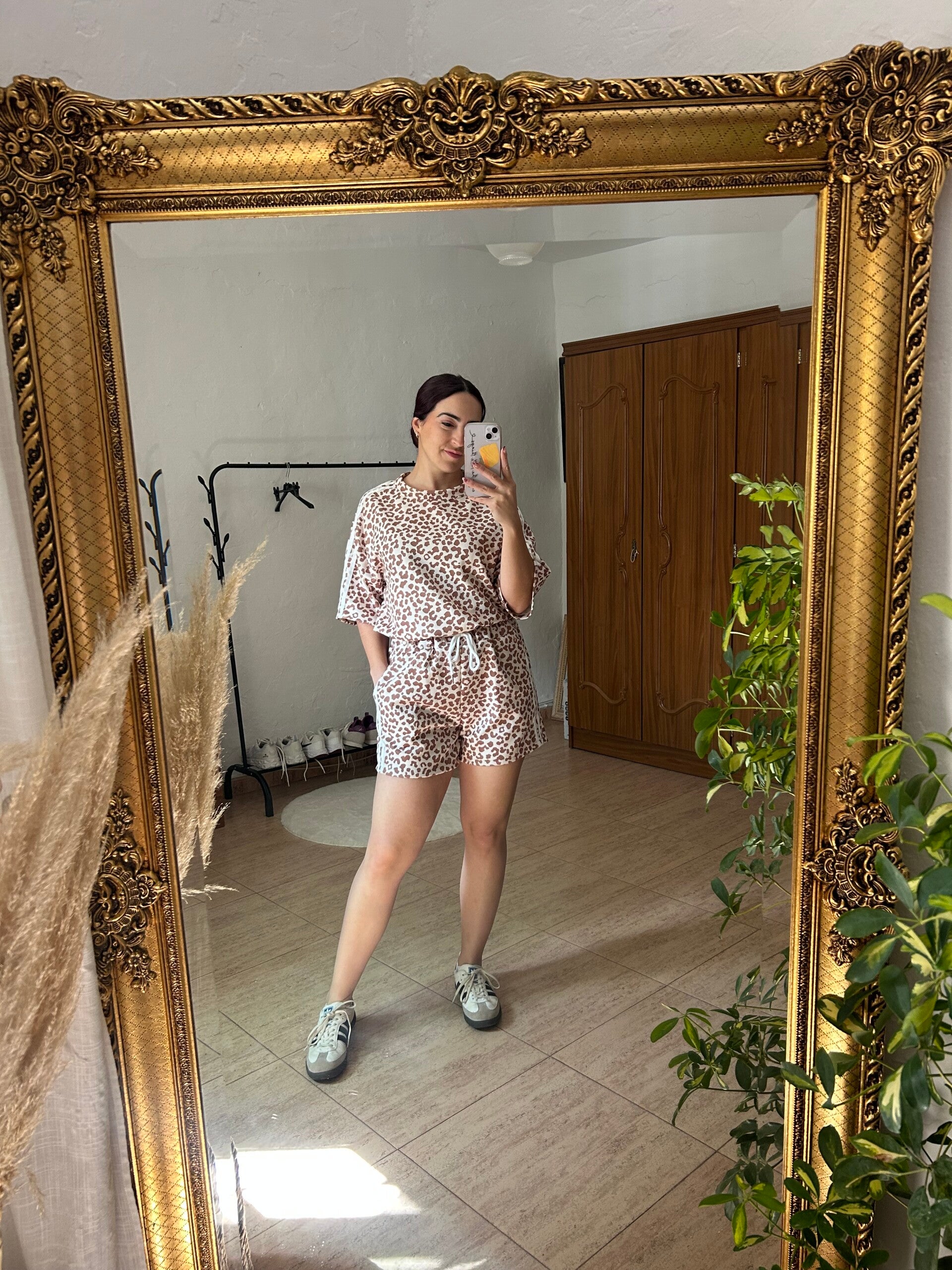 Chándal leopardo corto