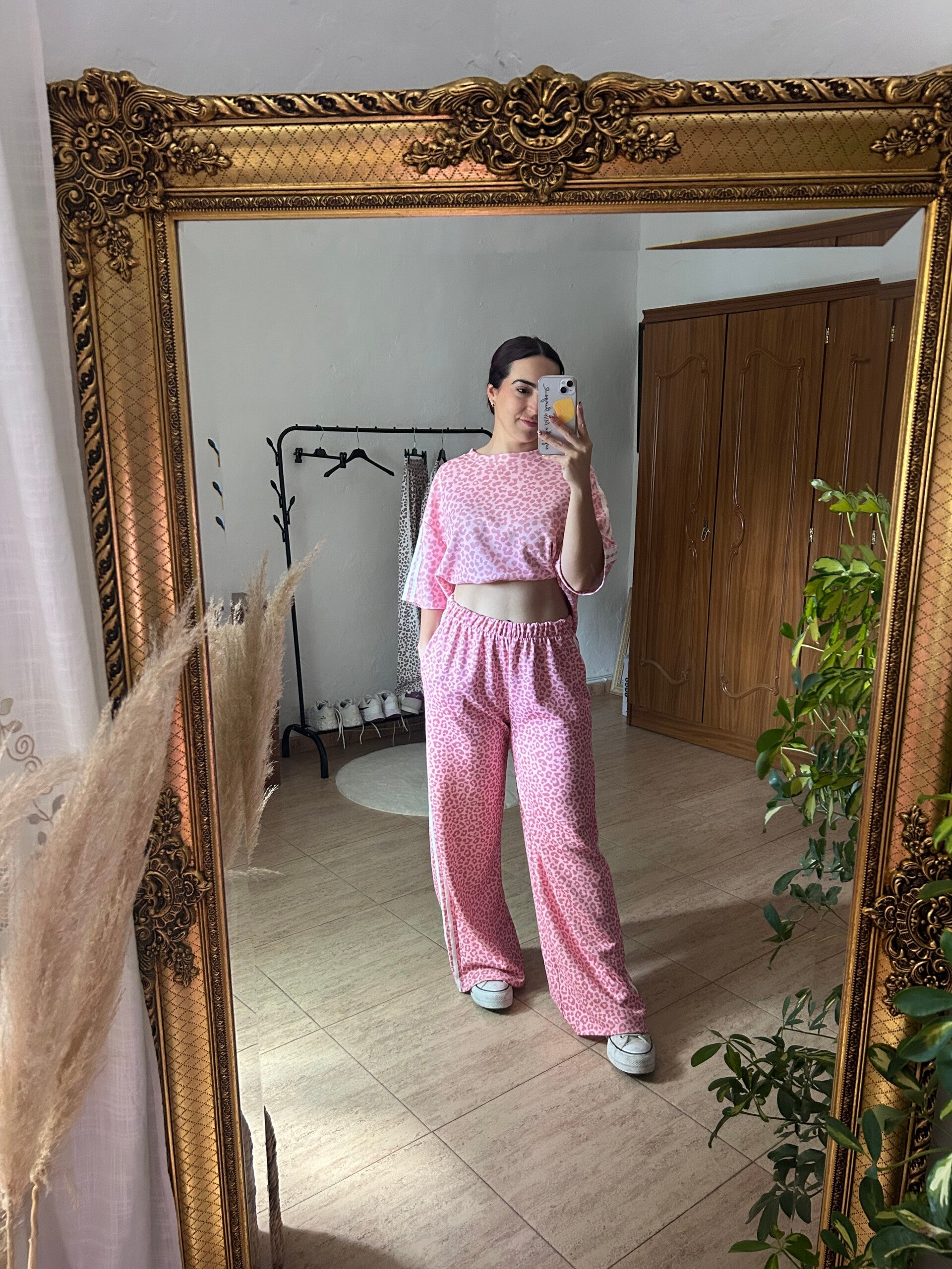 Chándal leopardo largo