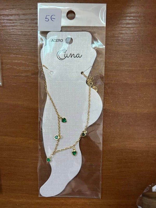 Tobillera corazones