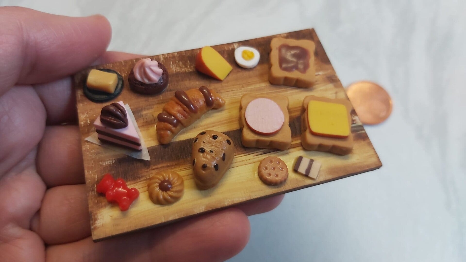 Miniature Lebensmittel Bäckerei Sachen Food Essen 1:6 Puppenhaus