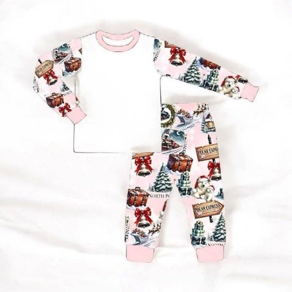 Pink polar pyjamas and rompers