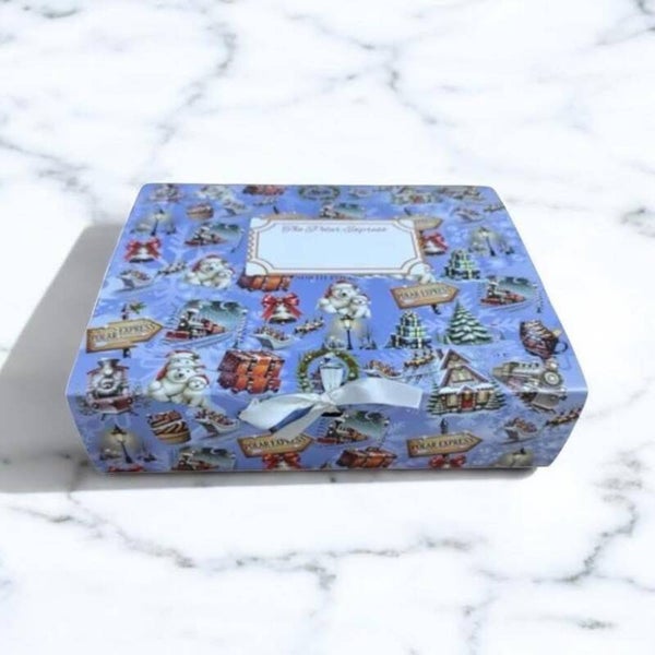Blue polar bear box