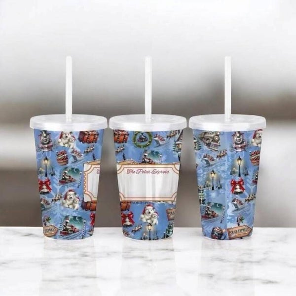 Blue polar cups