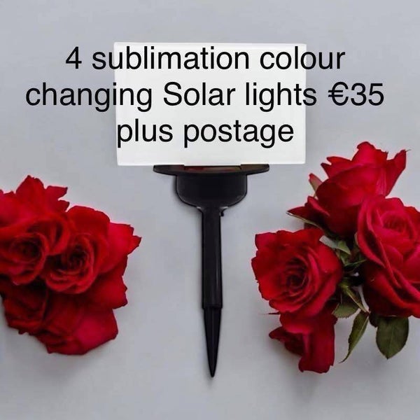 Sublimation Colour changing solar lights