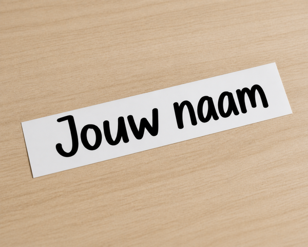 Naam sticker op maat | Gepersonaliseerde vinyl sticker