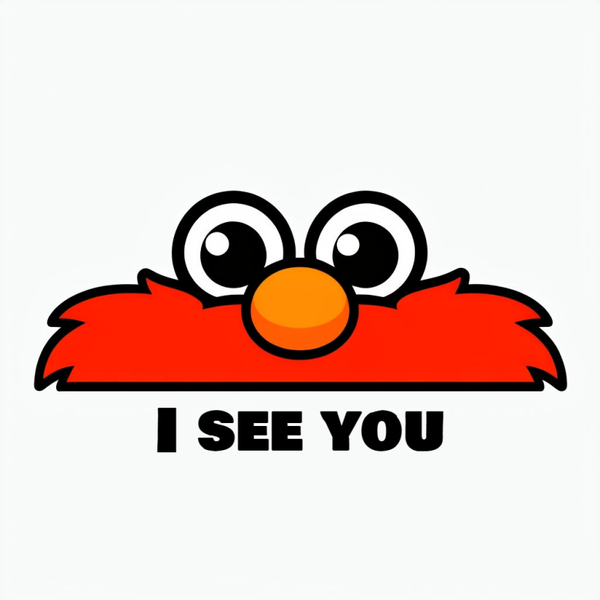 I See You Sticker - Grappige Cartoon Vinyl Sticker