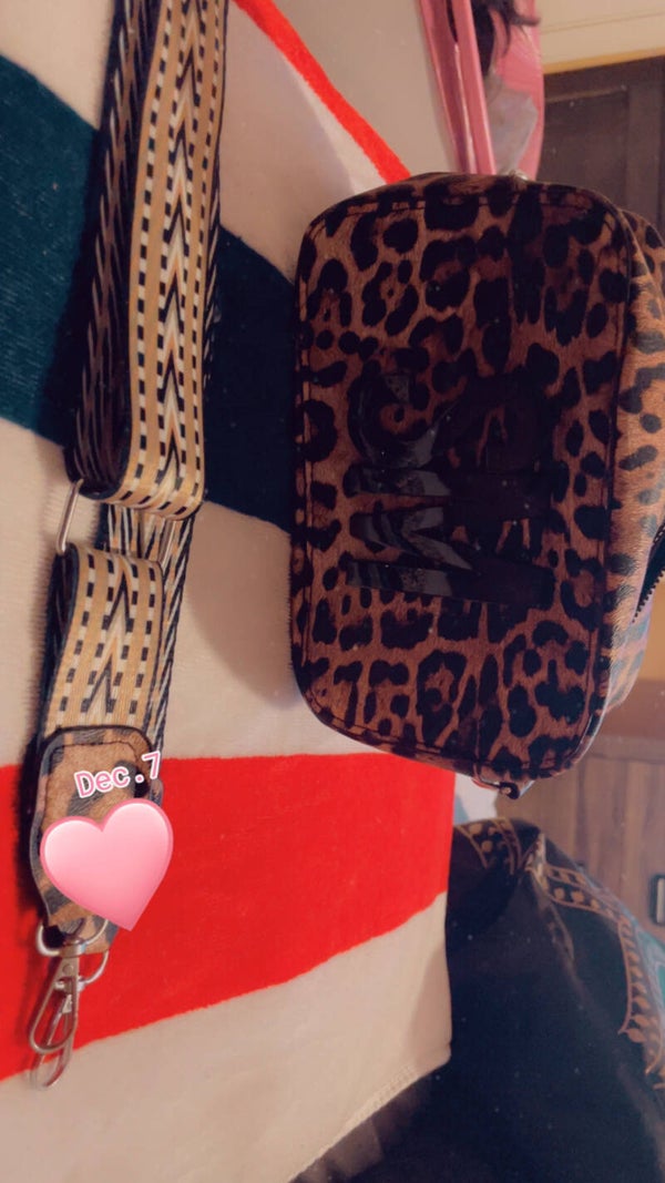 Cheetah small cross bag/ shoulder