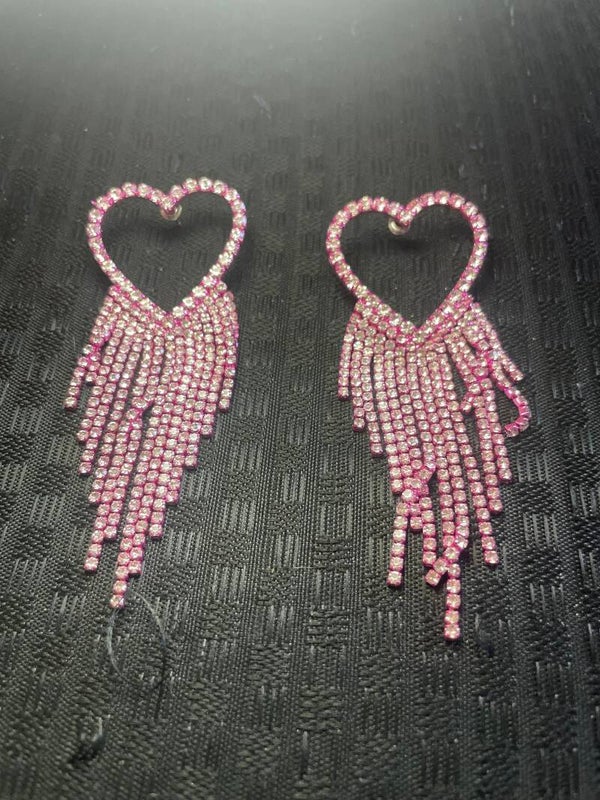 Pink Dangle Earrings