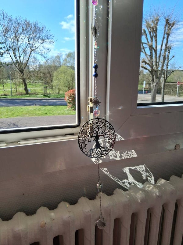 Attrape soleil arbre de vie, Lapis lazzuli et Hématite
