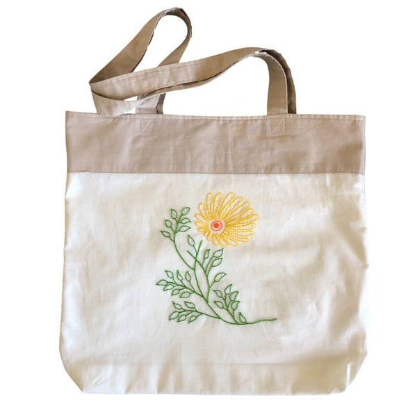 Tote bag "Fleur jaune"