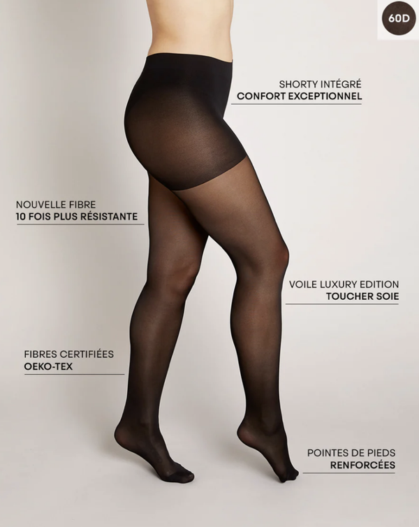 Collant Parfait Sublimateur - Shorty Ultra-résistant 60 DENIERS