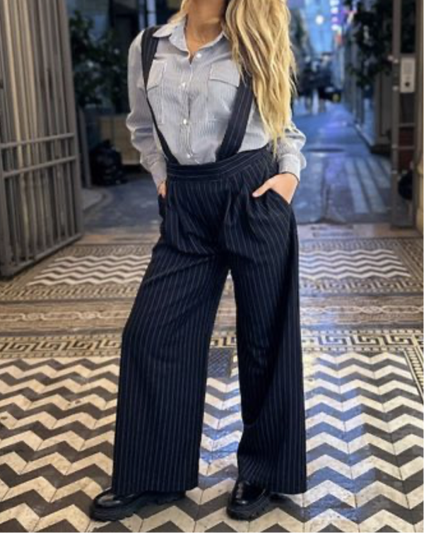 Pantalon à bretelles DIMITRI