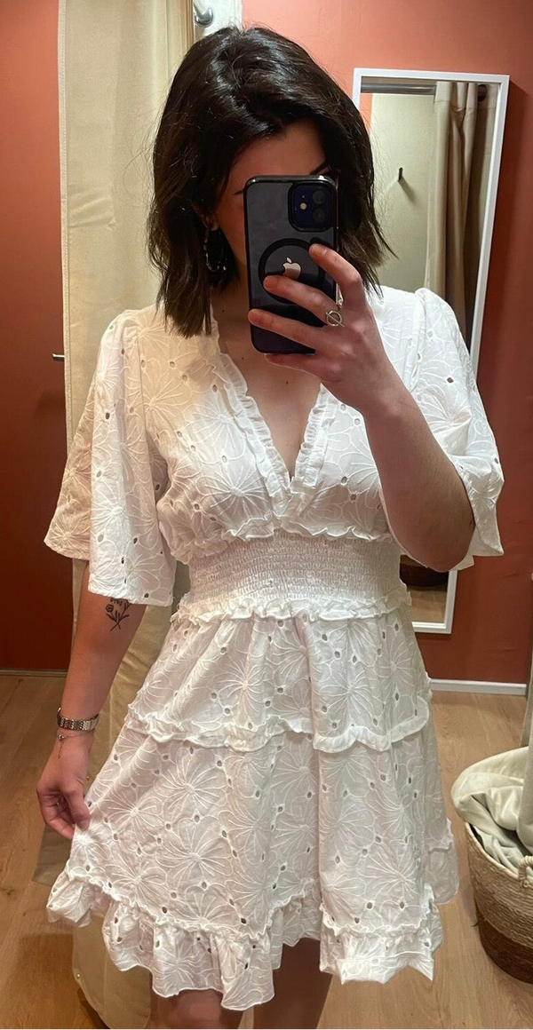 Robe blanche VIRGINIE