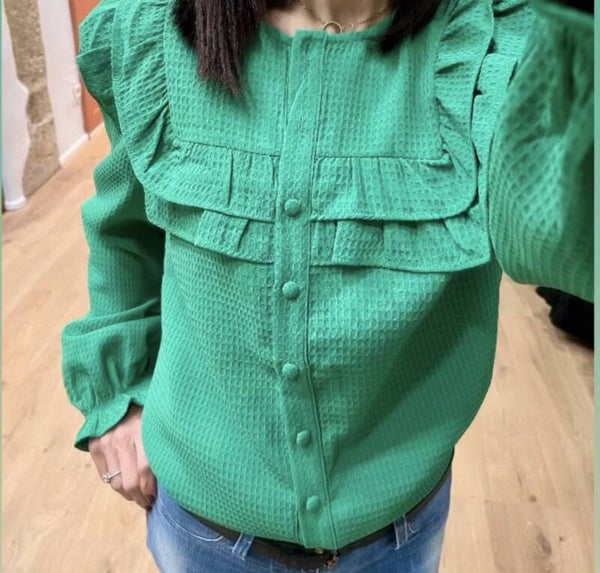 Chemise verte CHIARA