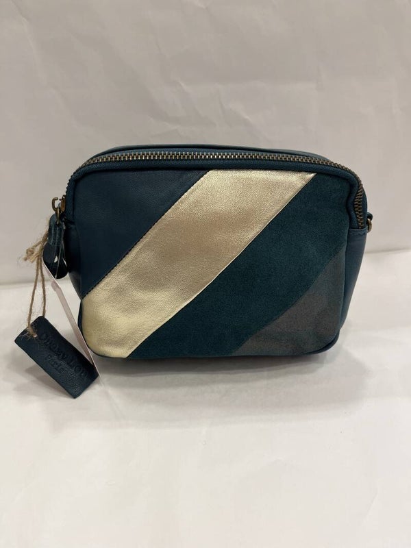 Sac en cuir pailleté INES