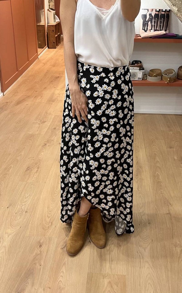 Jupe imprimé fleuri MARGUERITE