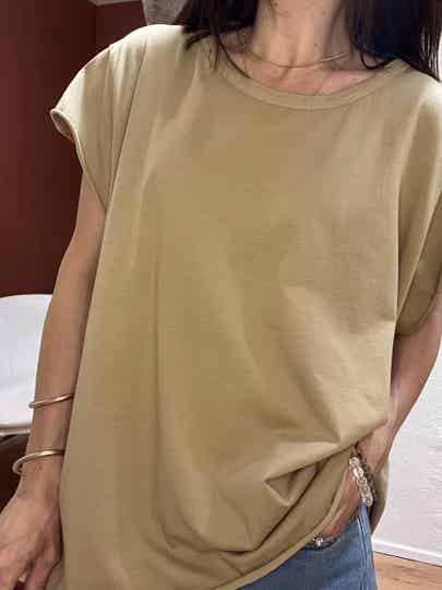 T-shirt oversize HUGO camel