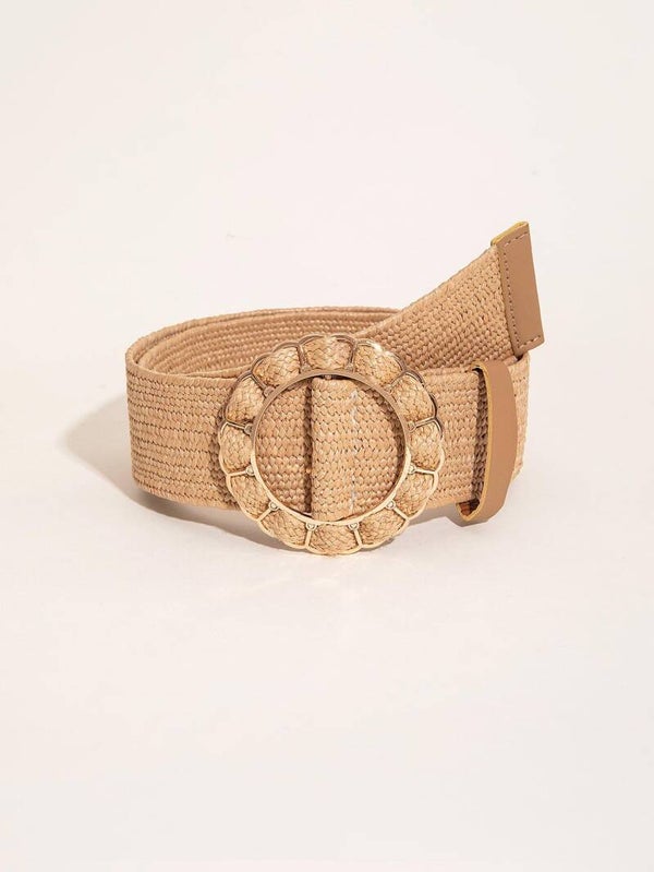 Ceinture en raphia boucle FLEUR