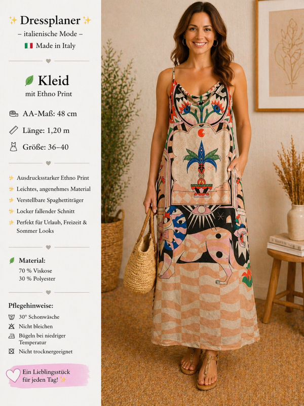 Dressplaner Sommerkleid – Ethno Print - Größe: 36–40