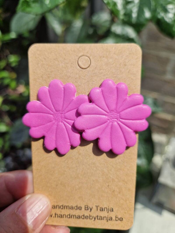 Boho 2 grote bloem fuschia