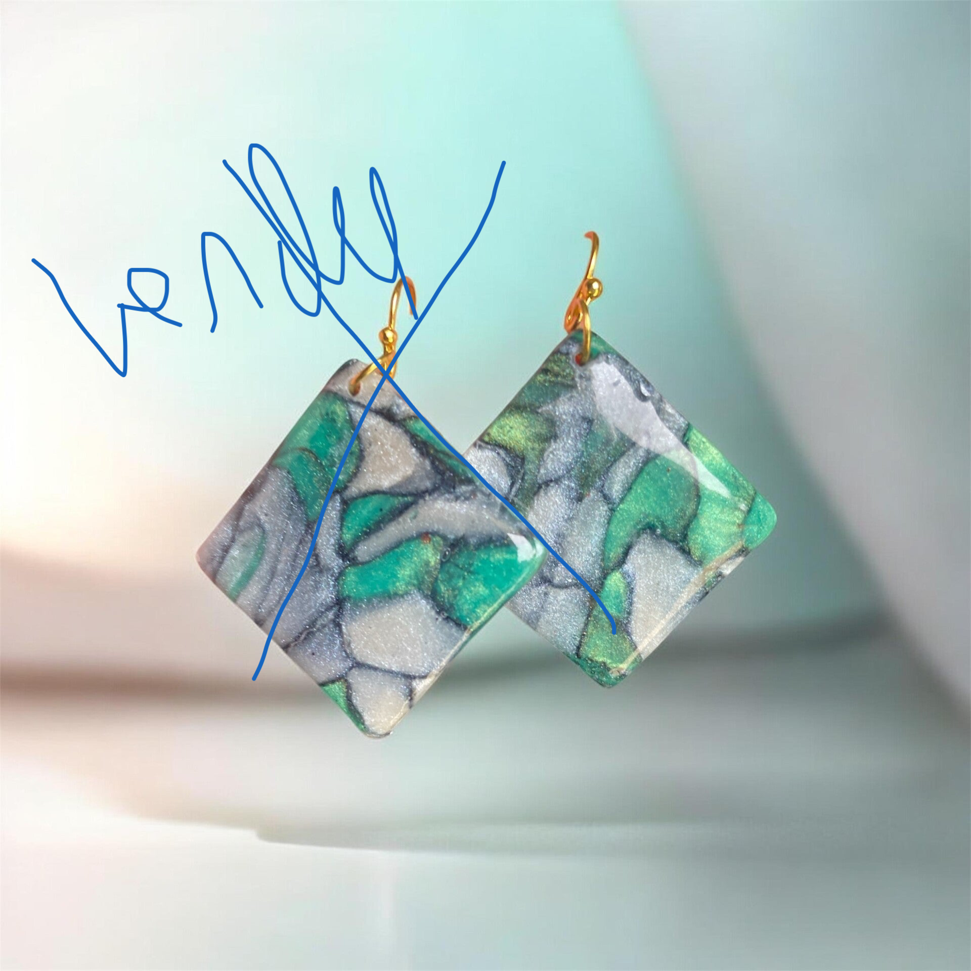 Boucle d’oreille fimo