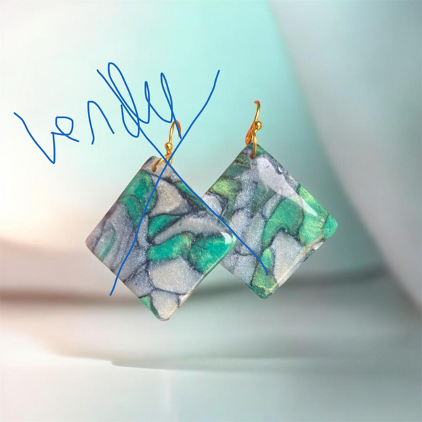 Boucle d’oreille fimo