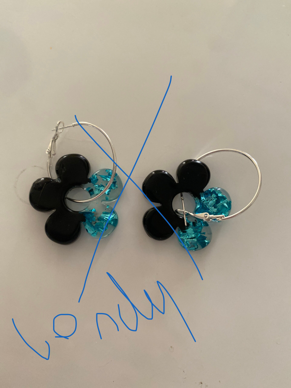 Boucle d’oreille fleur