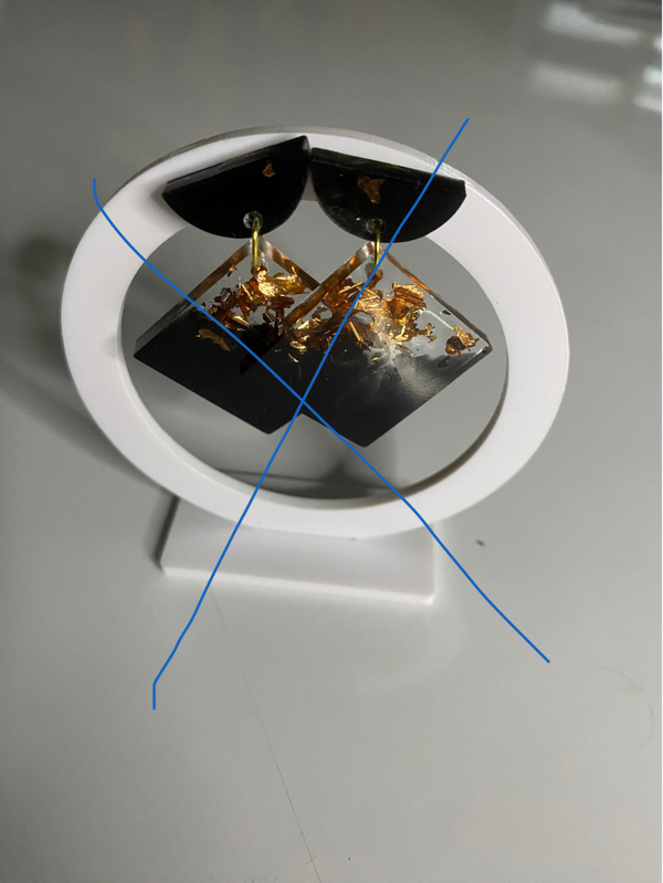 Boucle d’oreilles poussoir