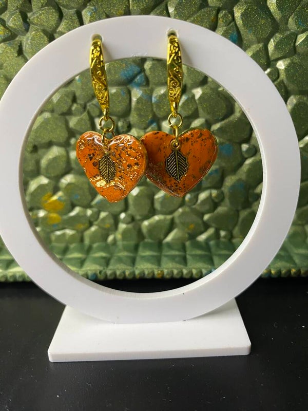 Boucle fimo incrustation