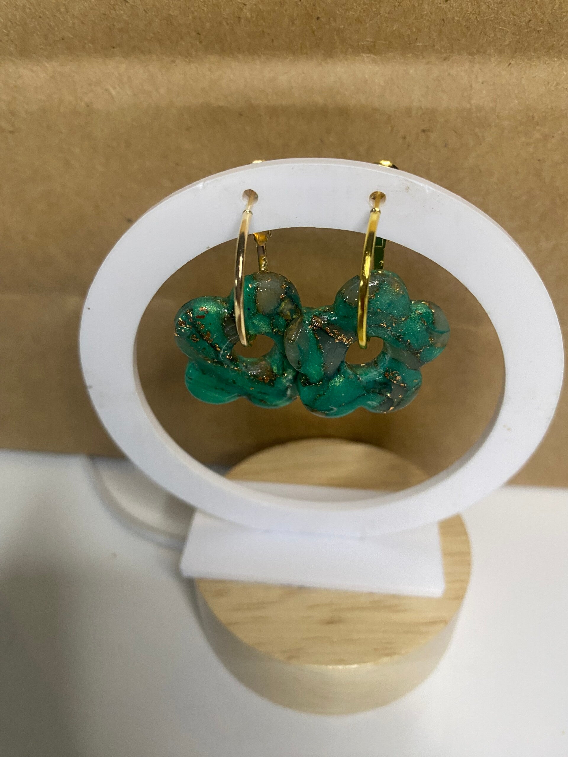 Grosse fleur émeraude