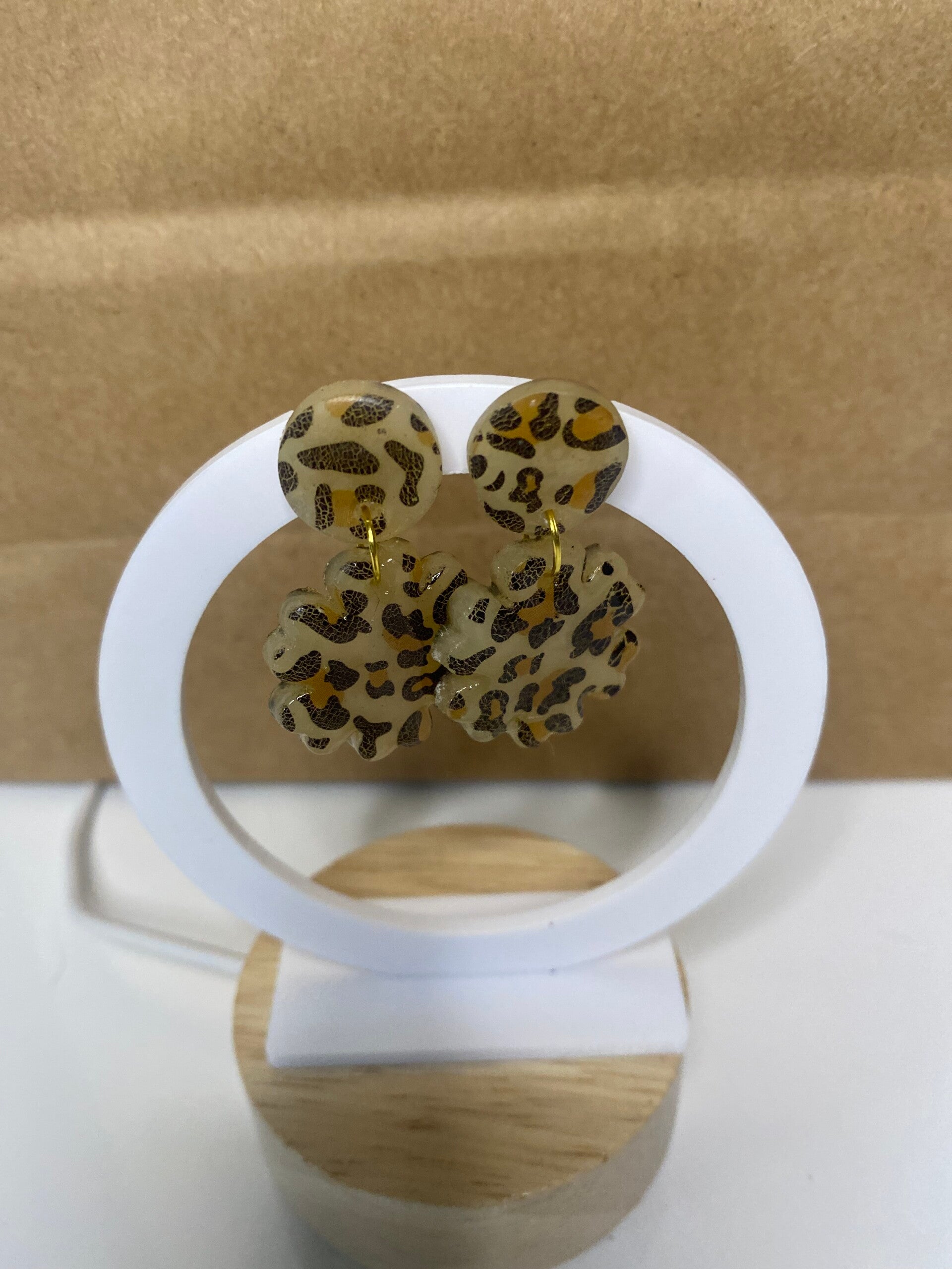 Boucle léopard translucide