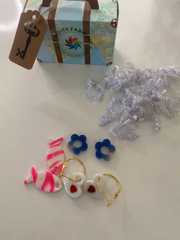 Petite valise, trois boucles d’oreilles