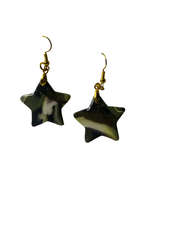 Boucles d’oreilles, étoiles