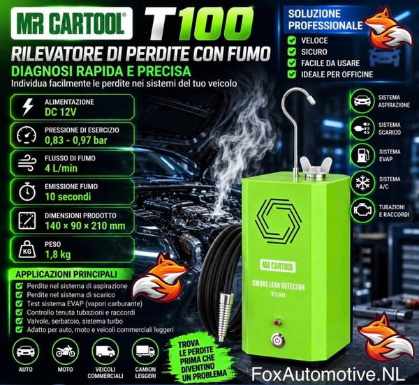 Mr Cartool Rookmachine T100 lekopsproring voordeelaanbod