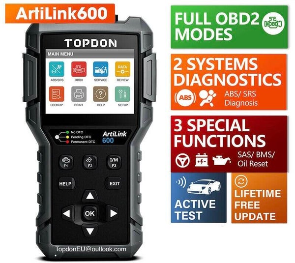 TOPDON ArtiLink600 diagnose uitlees reset gereedschap AL600