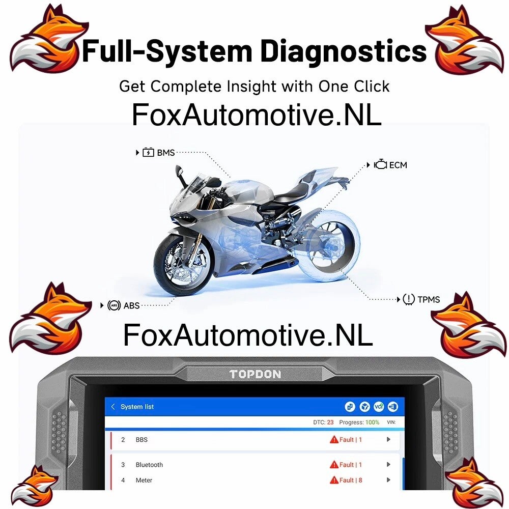 TOPDON UltraDiag Moto motorfiets diagnose