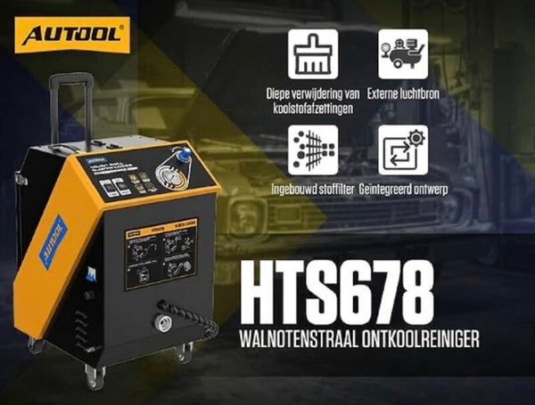 AUTOOL HTS678 – Walnut Blasting / Sandblasting machine voor inlaat & kleppen